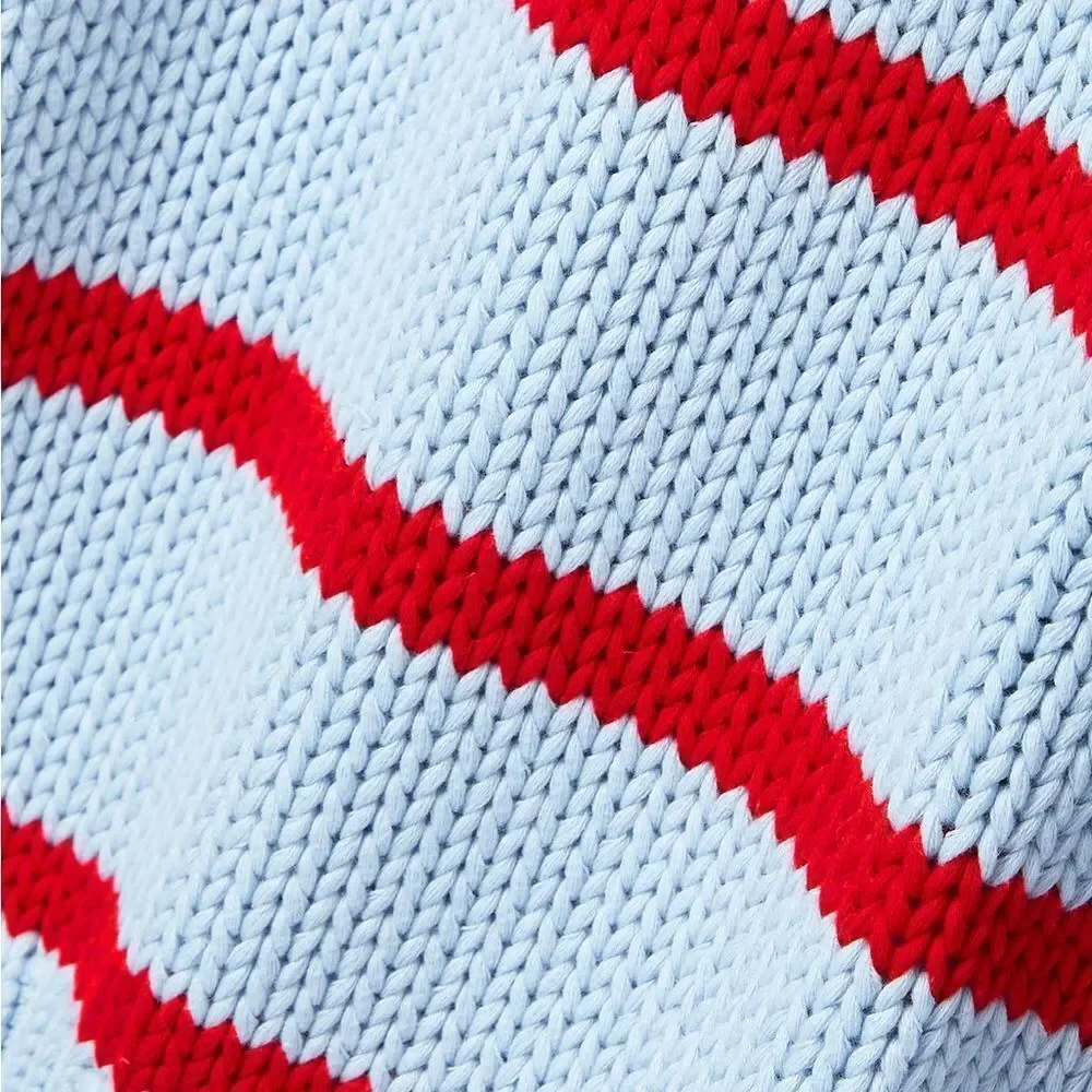 La‎ Ligne Marina blue red striped cotton sweater XXS - Picture 3 of 5